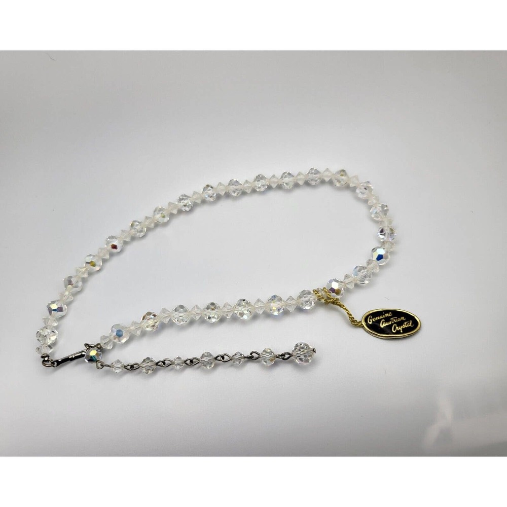 Two Coro Iridescent Shiny Crystal Necklaces - Picture 4 of 6